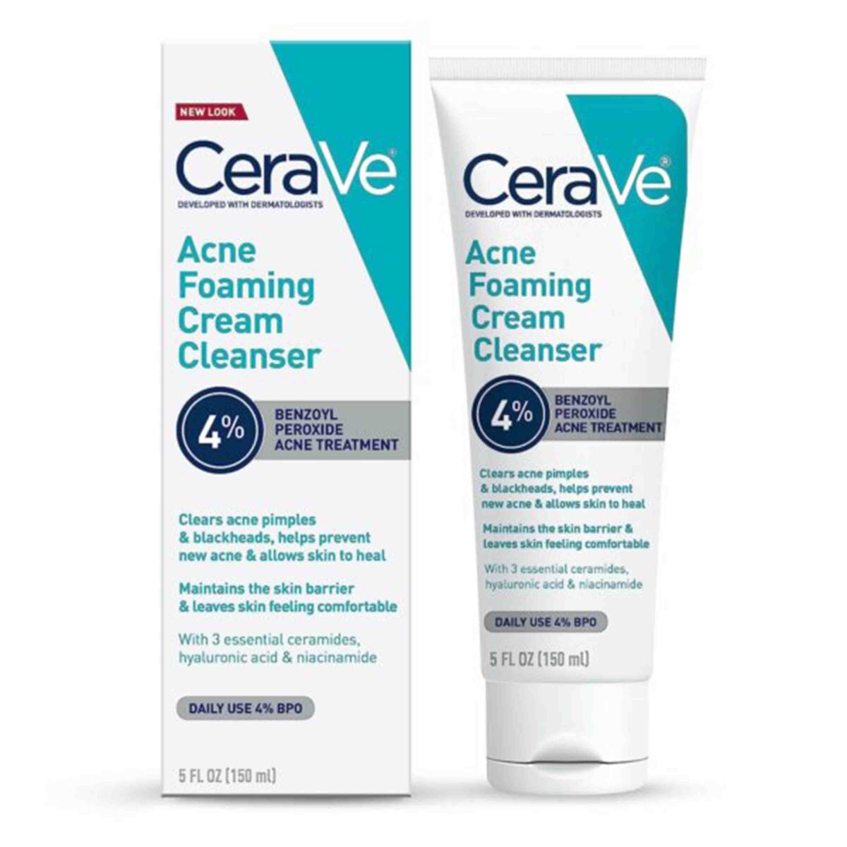 81OQHXYinzL-1200x1200 Acne Foaming Cream Cleanser 150ml - Image 1