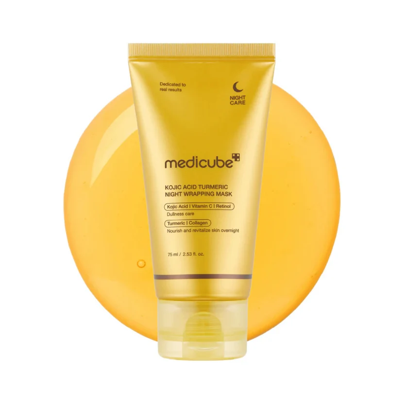 MedicubeKojicAcidTurmericNightWrappingMask75ml Kojic Acid Turmeric Night Wrapping Mask 75ml - Image 1